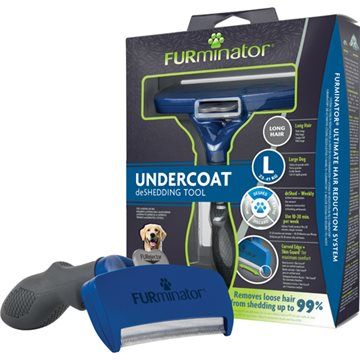 FURminator deShedding strigle, store hunde, lang pels